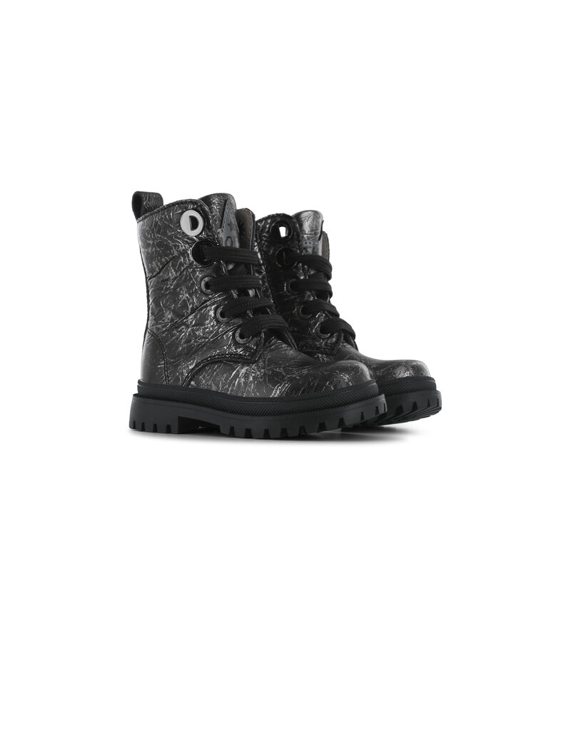 Shoesme Shoesme bikerboot - Black Silver