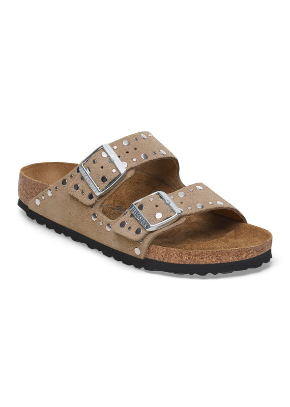 Birkenstock Birkenstock Arizona Rivet Suede - Taupe Narrow
