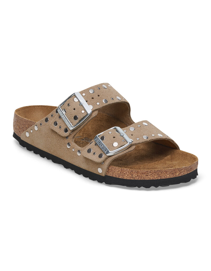 Birkenstock Birkenstock Arizona Rivet Suede - Taupe Narrow