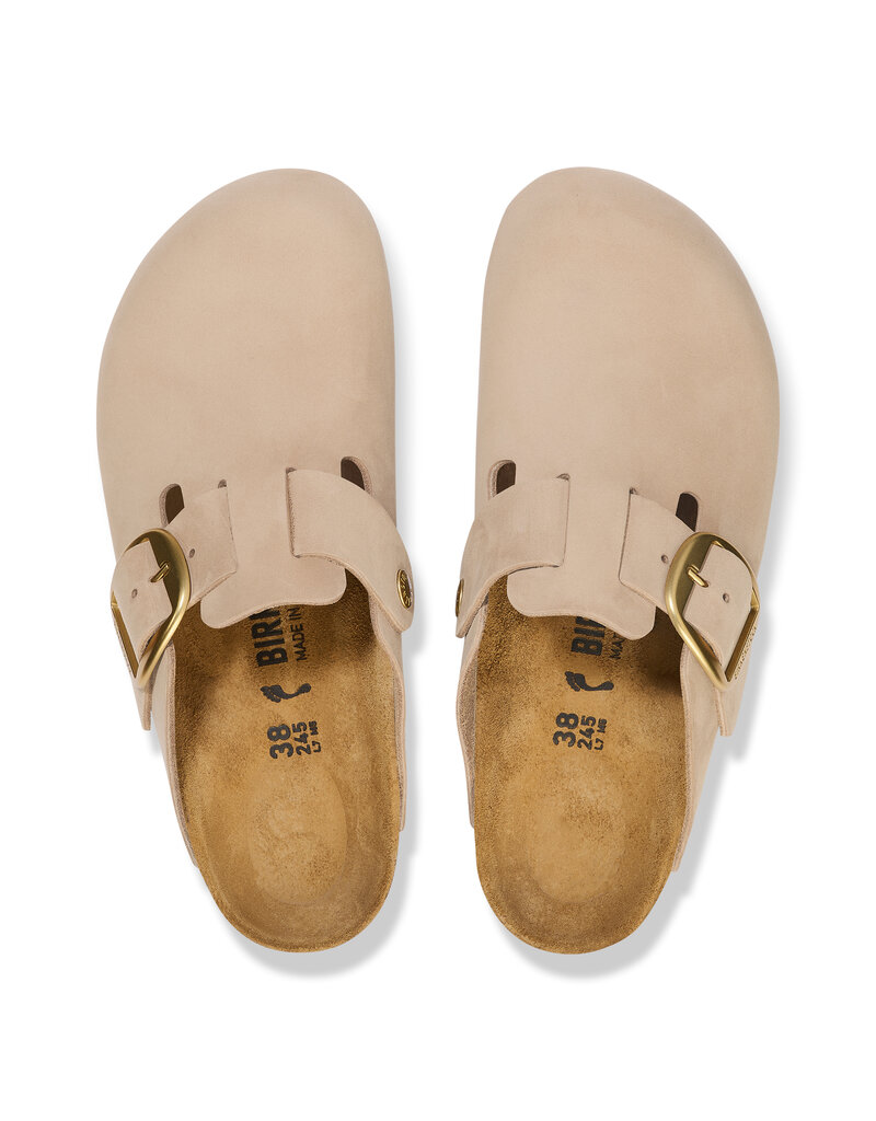 Birkenstock Birkenstock Boston Big Buckle Nubuk Leather - Sandcastle Narrow