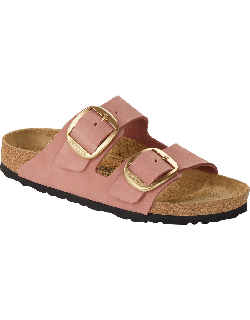 Birkenstock Birkenstock Arizona Big Buckle Nubuk Leather - Old Rose Narrow