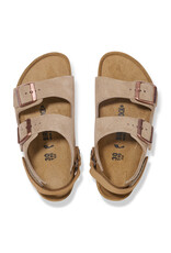 Birkenstock Birkenstock Kids Milano  Suede Leather - Taupe Narrow