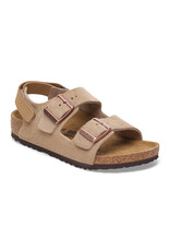Birkenstock Birkenstock Kids Milano  Suede Leather - Taupe Narrow