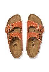 Birkenstock Birkenstock Arizona Rivet Suede Leather - Dark Rust Narrow