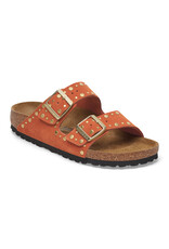Birkenstock Birkenstock Arizona Rivet Suede Leather - Dark Rust Narrow