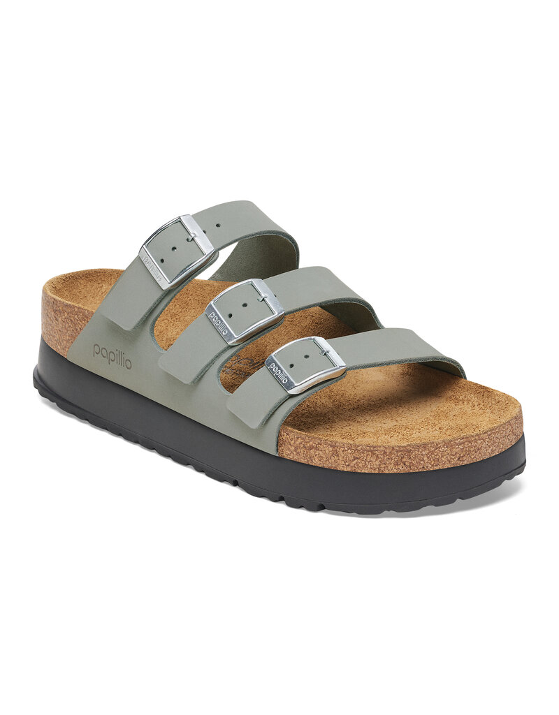 Birkenstock Birkenstock Papillio Florida Platform Nubuk Leather - Pure Sage Narrow