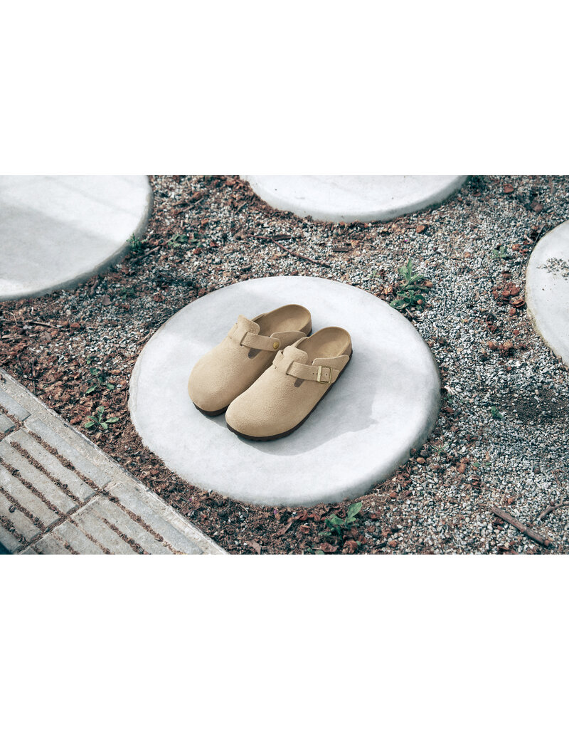 Birkenstock Birkenstock Boston Suede Leather - Sandcastle Narrow