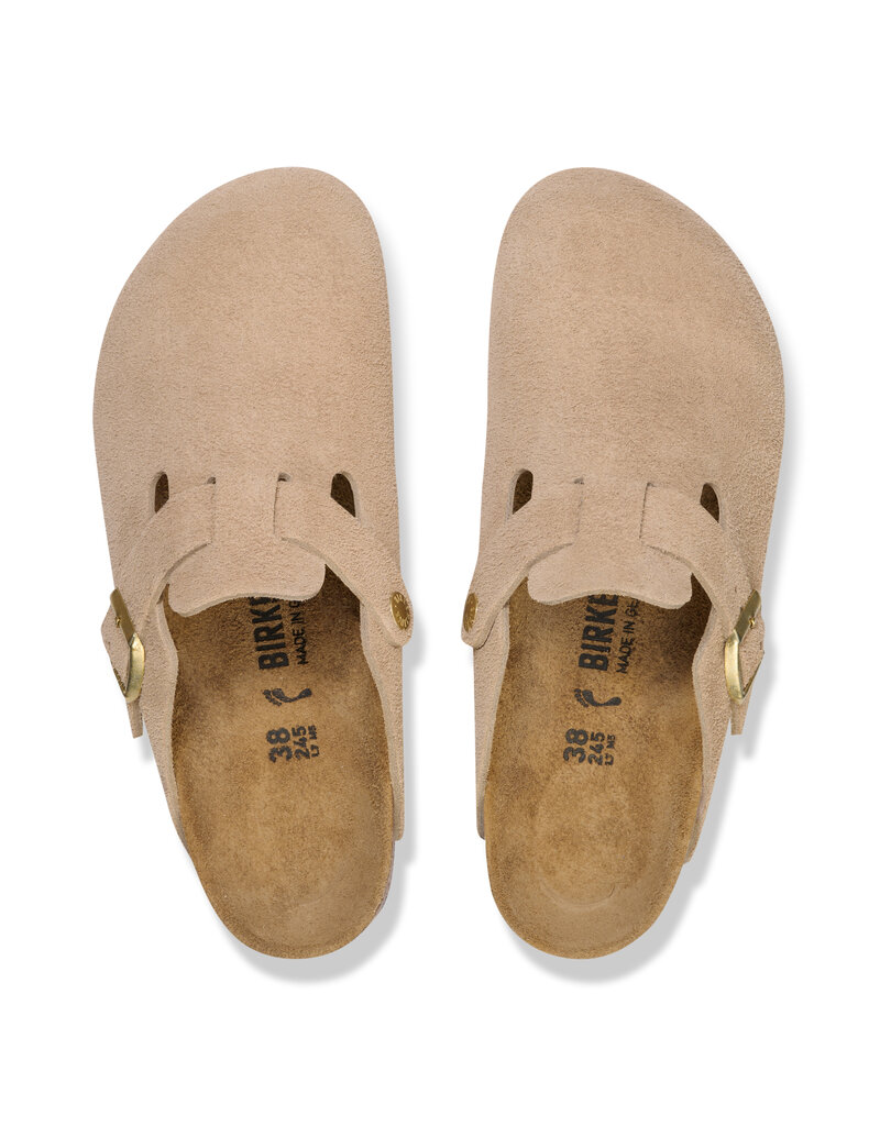 Birkenstock Birkenstock Boston Suede Leather - Sandcastle Narrow