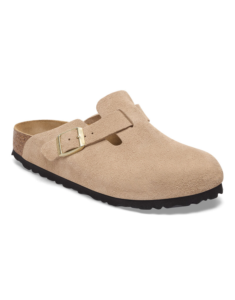 Birkenstock Birkenstock Boston Suede Leather - Sandcastle Narrow