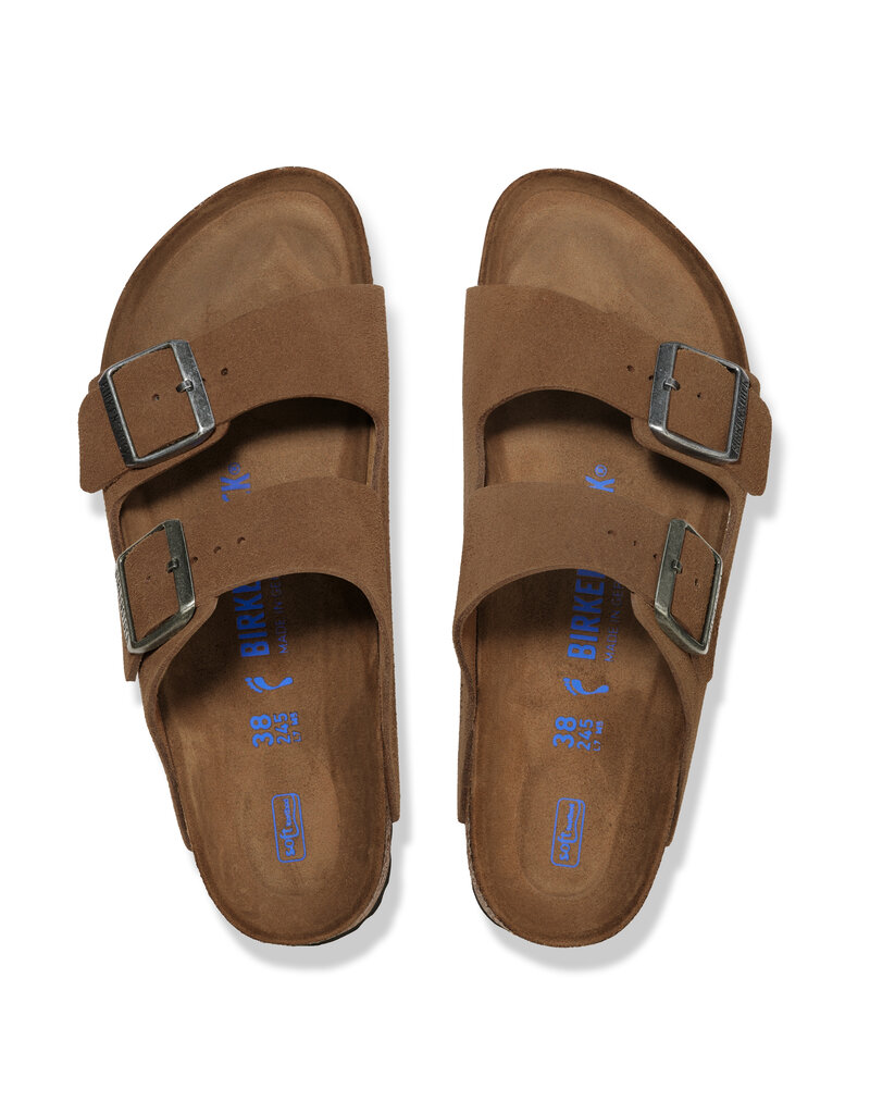 Birkenstock Birkenstock Arizona SFB Suede Leather - Dark Tea Narrow