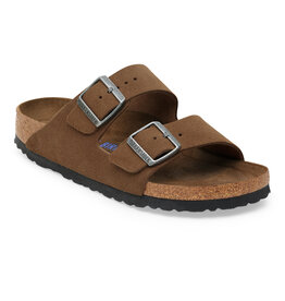 Birkenstock Birkenstock Arizona SFB Suede Leather - Dark Tea Narrow