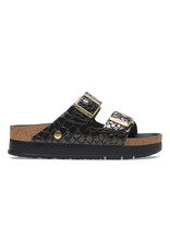Birkenstock Birkenstock Papillio Arizona Platform Patent Leather Embossed - Black Narrow