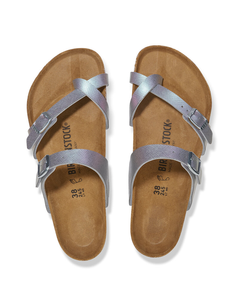 Birkenstock Birkenstock Mayari BF Embossed - Saffiano Iridescent  Viola Regular