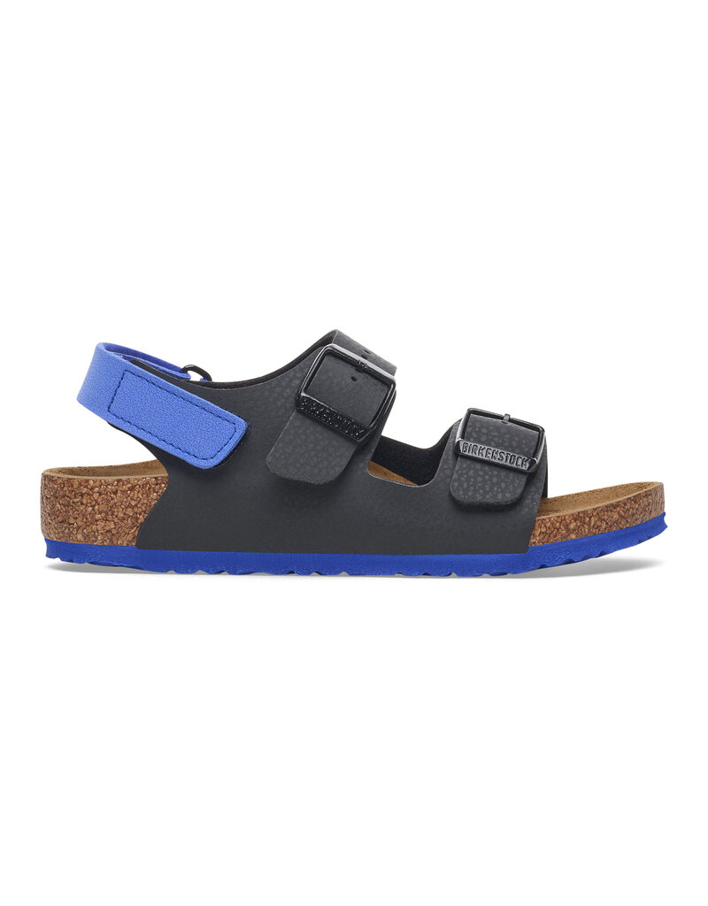 Birkenstock Birkenstock Kids Milano BF - Desert Soil Black Ultra Blue Narrow