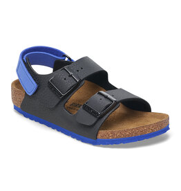 Birkenstock Birkenstock Kids Milano BF - Desert Soil Black Ultra Blue Narrow