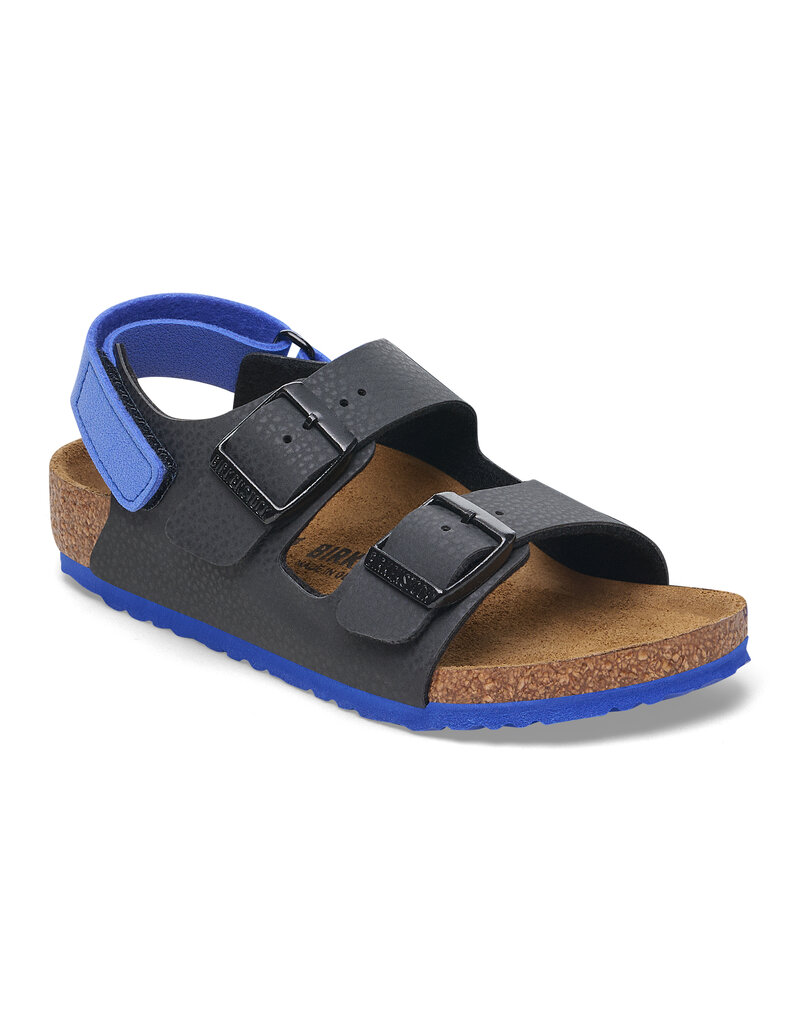 Birkenstock Birkenstock Kids Milano BF - Desert Soil Black Ultra Blue Narrow
