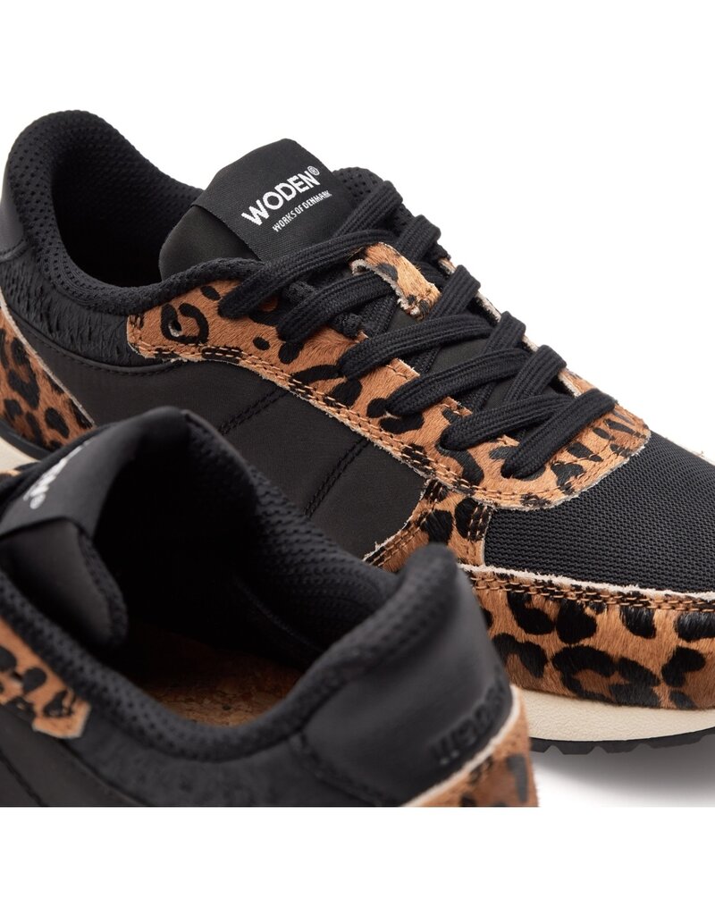 Woden Woden Ronja Cowhair - Leopard Black