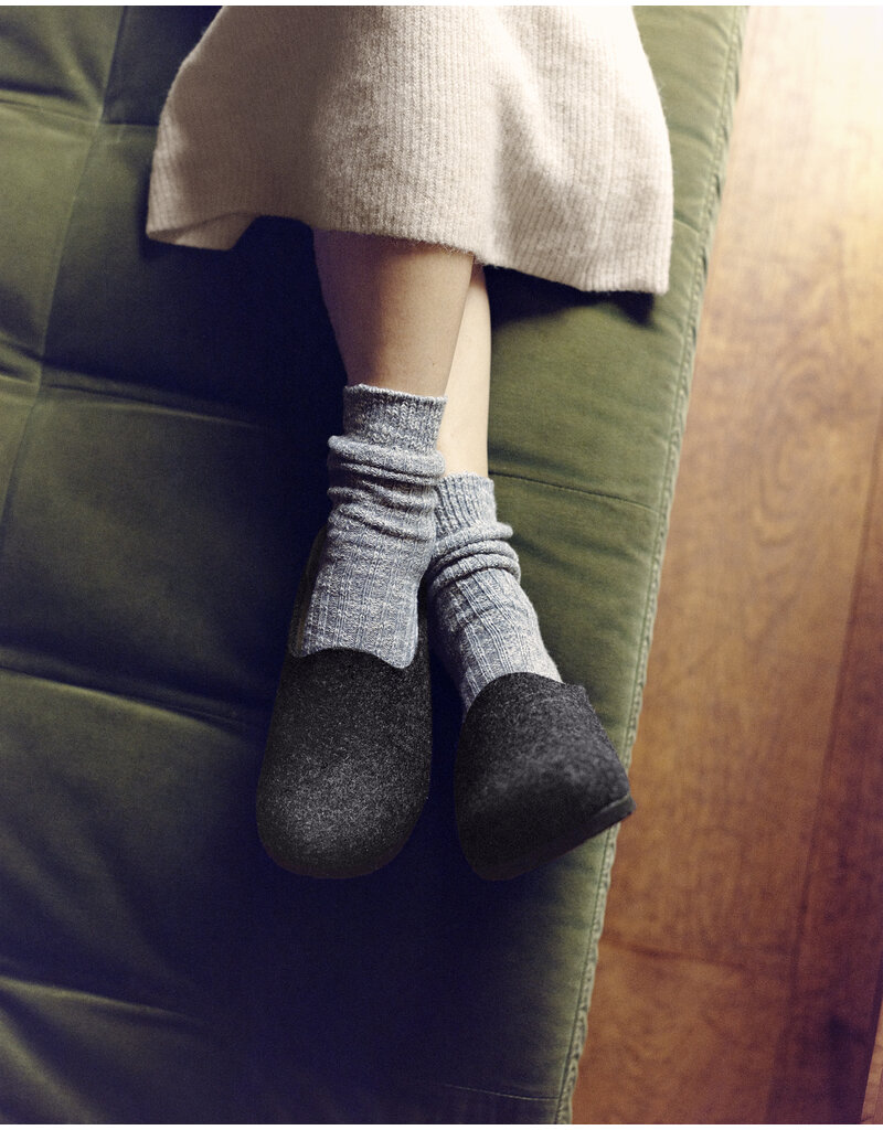 Birkenstock Birkenstock Amsterdam  Wool Felt - Anthracite Regular