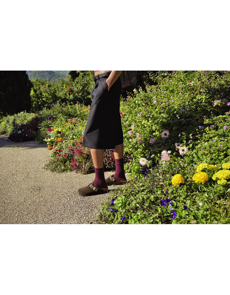 Birkenstock Birkenstock Boston BraidedSuede Leather - Carafe Narrow