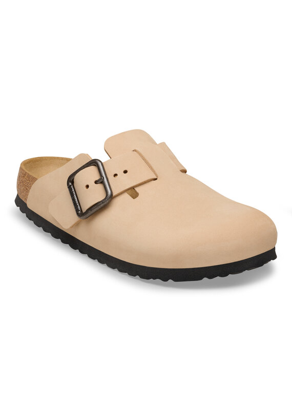 Birkenstock Birkenstock Boston Wire Buckle Nubuck Leather - Sandcastle Regular
