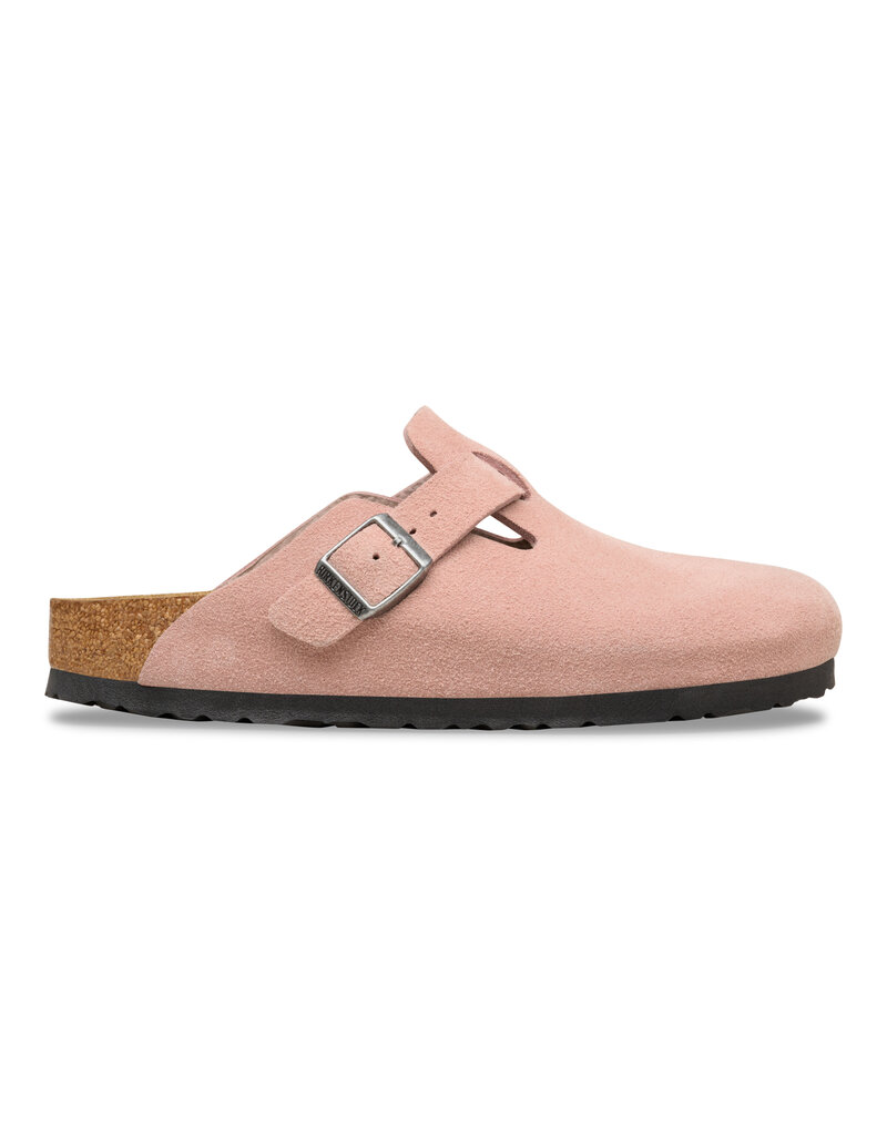 Birkenstock Birkenstock Boston Suede Leather - Pink Clay Narrow