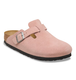 Birkenstock Birkenstock Boston Suede Leather - Pink Clay Narrow