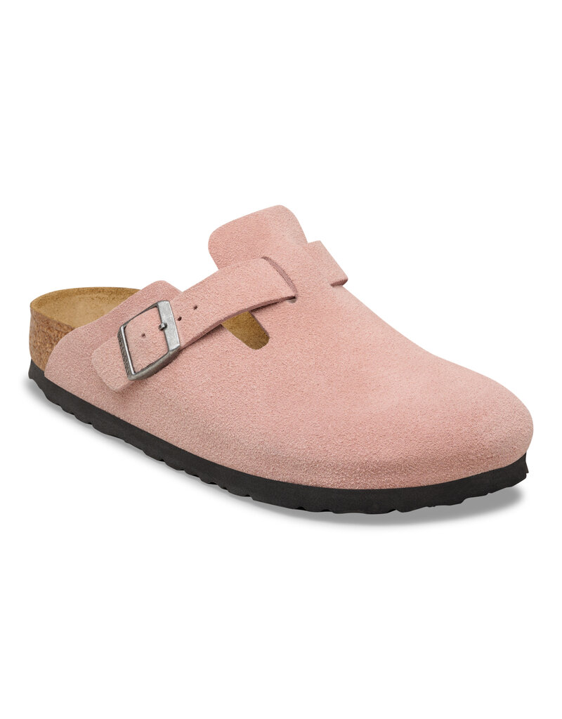 Birkenstock Birkenstock Boston Suede Leather - Pink Clay Narrow