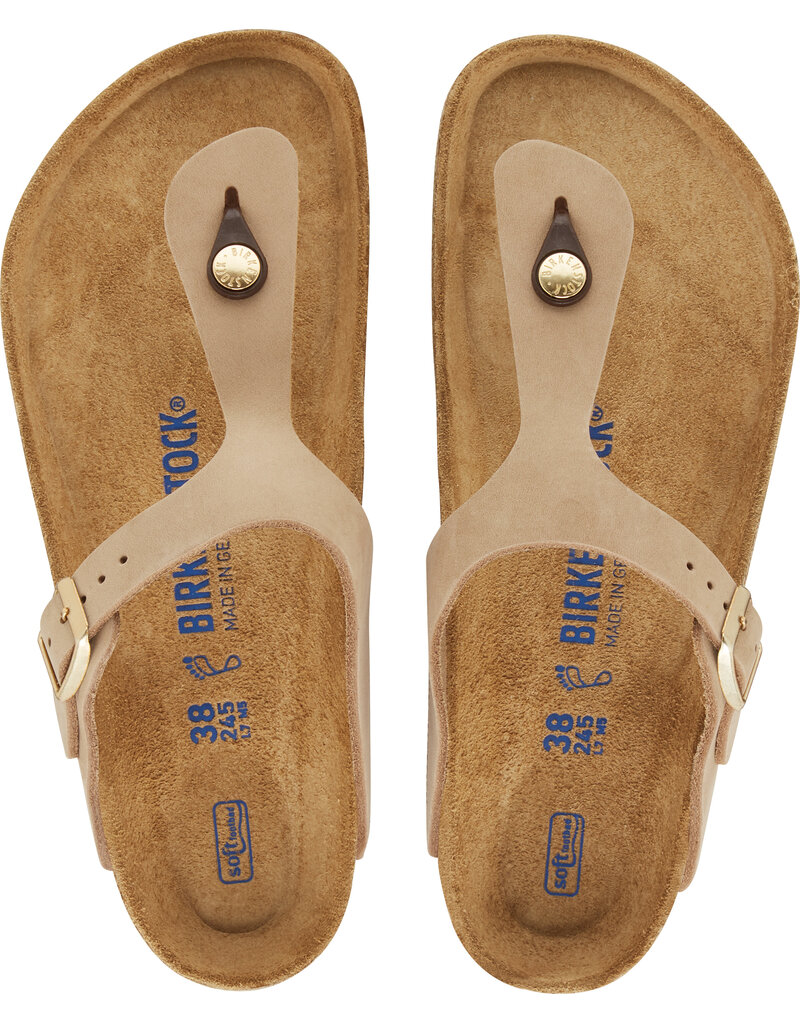 Birkenstock Birkenstock Gizeh SFB Leather - Sandcastle Regular
