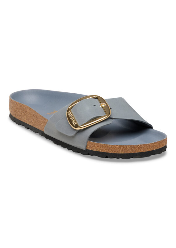 Birkenstock Birkenstock Madrid Big Buckle Oiled Leather -  Basalt Grey Narrow