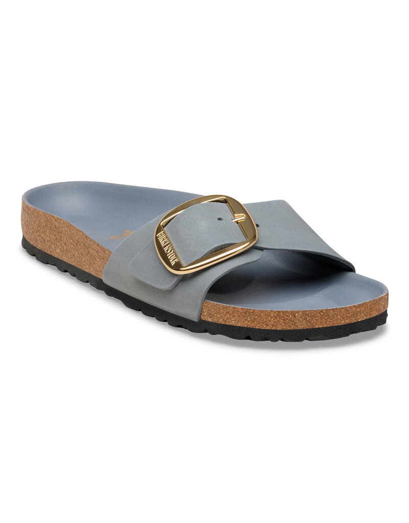 Birkenstock Birkenstock Madrid Big Buckle Oiled Leather -  Basalt Grey Narrow