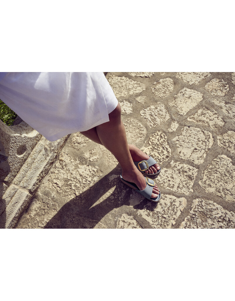 Birkenstock Birkenstock Madrid Big Buckle Oiled Leather -  Basalt Grey Narrow