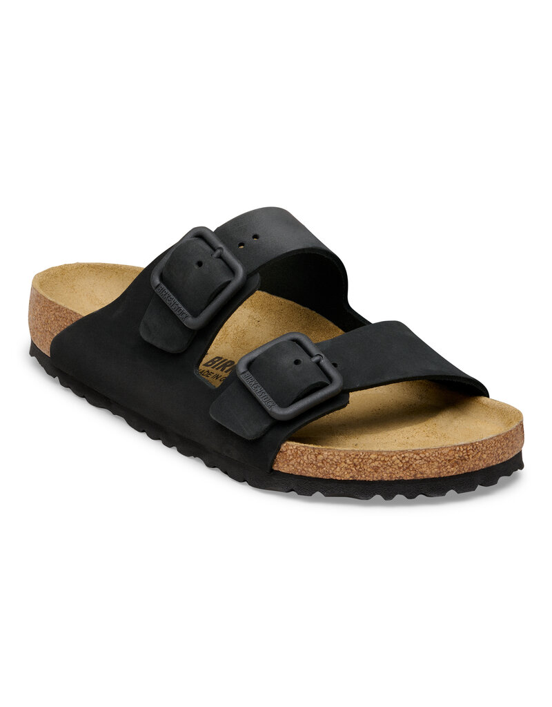 Birkenstock Birkenstock Arizona Wire Buckle Nubuck Leather -  Black Regular