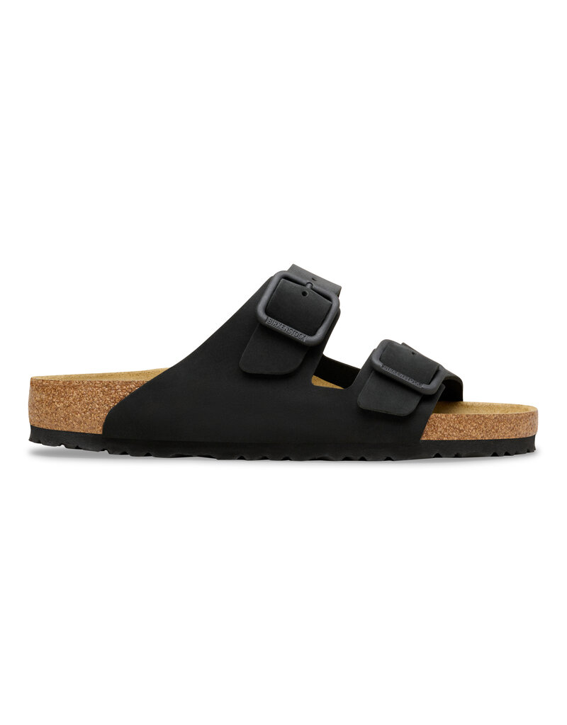 Birkenstock Birkenstock Arizona Wire Buckle Nubuck Leather -  Black Regular