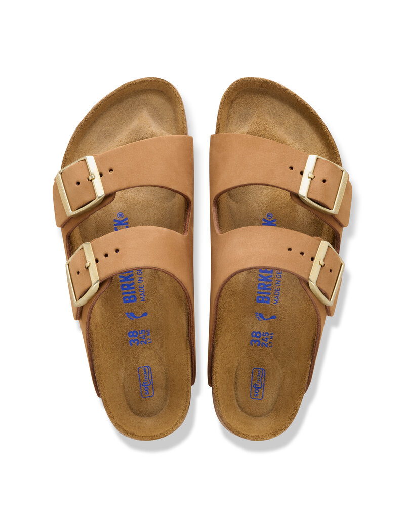 Birkenstock Birkenstock Arizona SFB Nubuck Leather - Mink Narrow