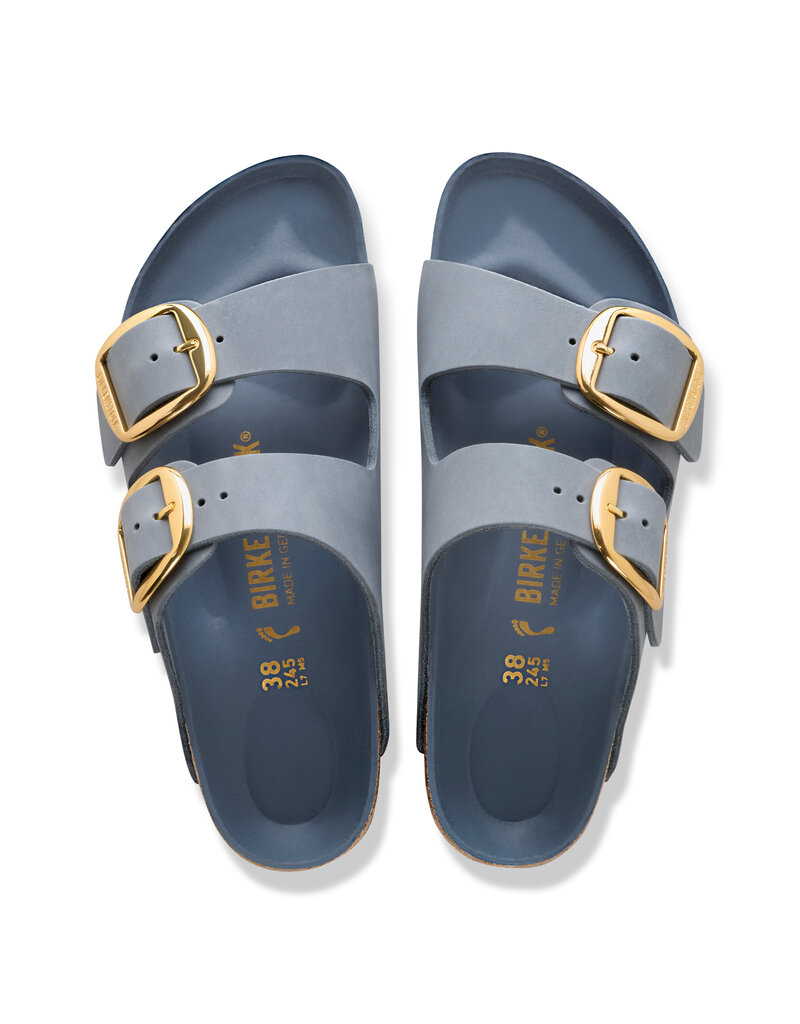 Birkenstock Birkenstock Arizona Big Buckle Oiled Leather - Basalt Gray Narrow