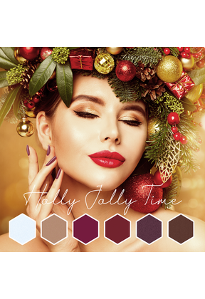 HNC Holly Jolly Time Gelpolish Collection (6x10ml)