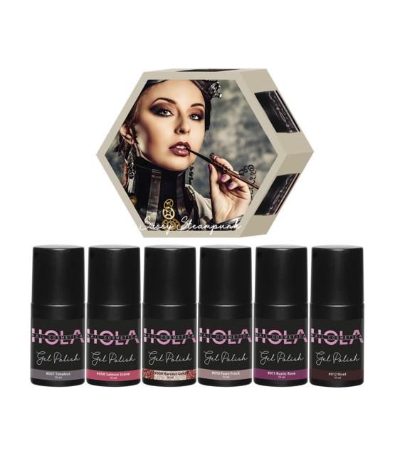 HNC Sassy Steampunk Gelpolish Collection (6x10ml)