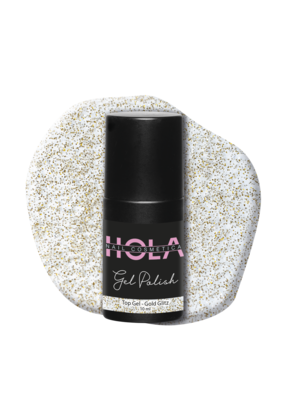 HNC GP Top Gel - Gold Glitz 10ml