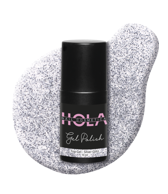 HNC Top Gel - Silver Glitz (10ml)