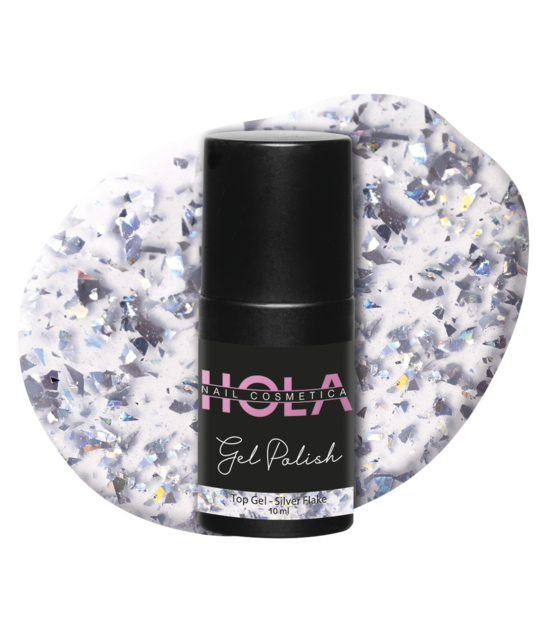 HNC Top Gel - Silver Flake (10ml)