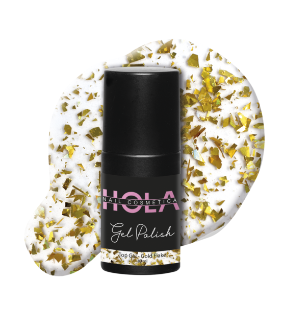 HNC Top Gel - Gold Flake (10ml)