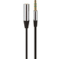 Câble d'extension audio Jack 3.5 mm - 1.5M - Haute qualité - Mâle vers Femelle