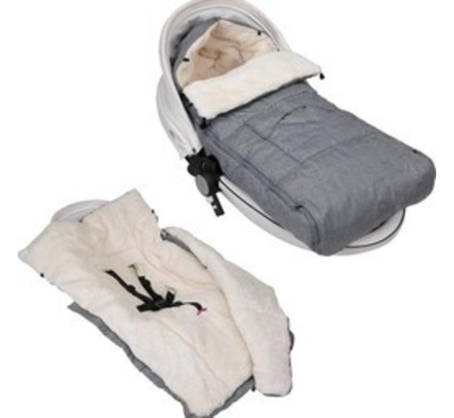 Spielwerk Pram Footmuff Grey | Teddy | Spielwerk Pram Footmuff Grey | Teddy | Maxi-Cosi | avec sac de rangement Maxi-Cosi | avec sac de rangement