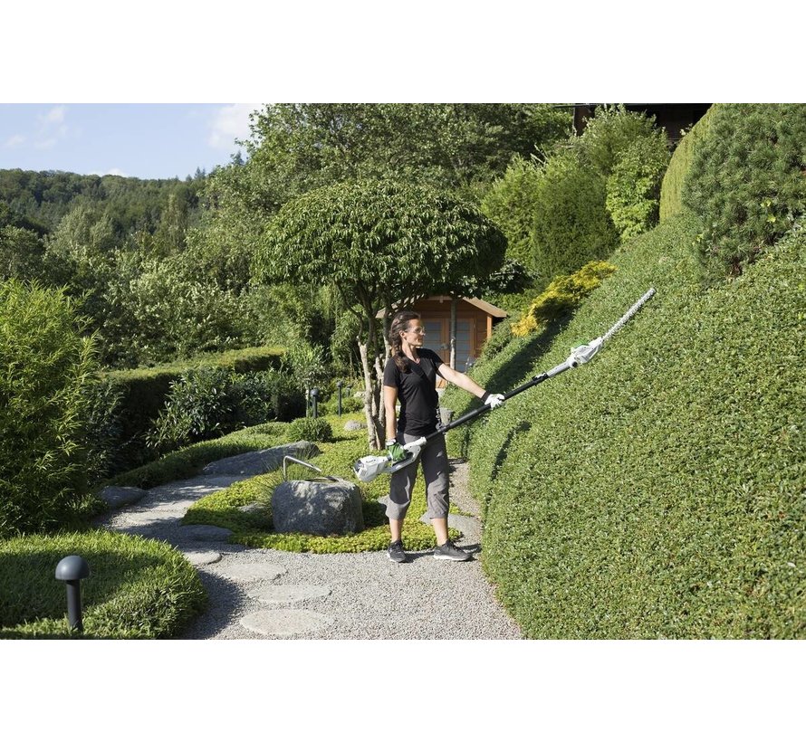 GartenMeister Perche télescopique - compatible avec tronçonneuse à batterie AAS 4025 et taille-haie à batterie ATHS 4043 - sans batterie ni chargeur