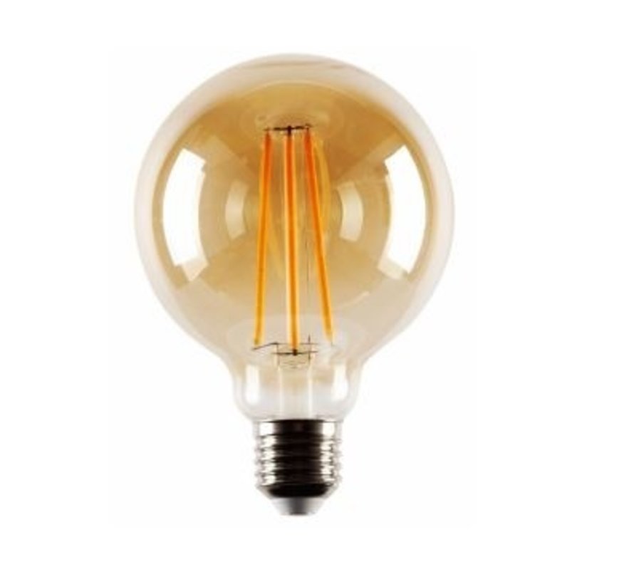 Brillant Lampe LED Ø 80 mm A+ Filament 4W/E27 300lm 1800K MAX