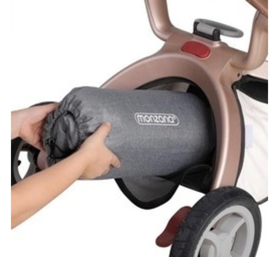 Couvre-pieds pour poussette Gris - Nounours - Maxi-Cosi avec sac de rangement