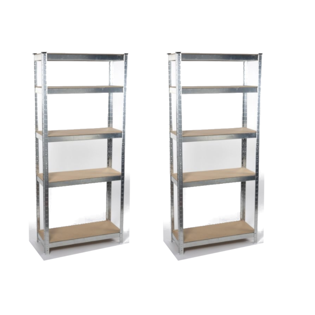 2x étagère de rangement Kinzo 5 étagères 172 x 75 x 30cm