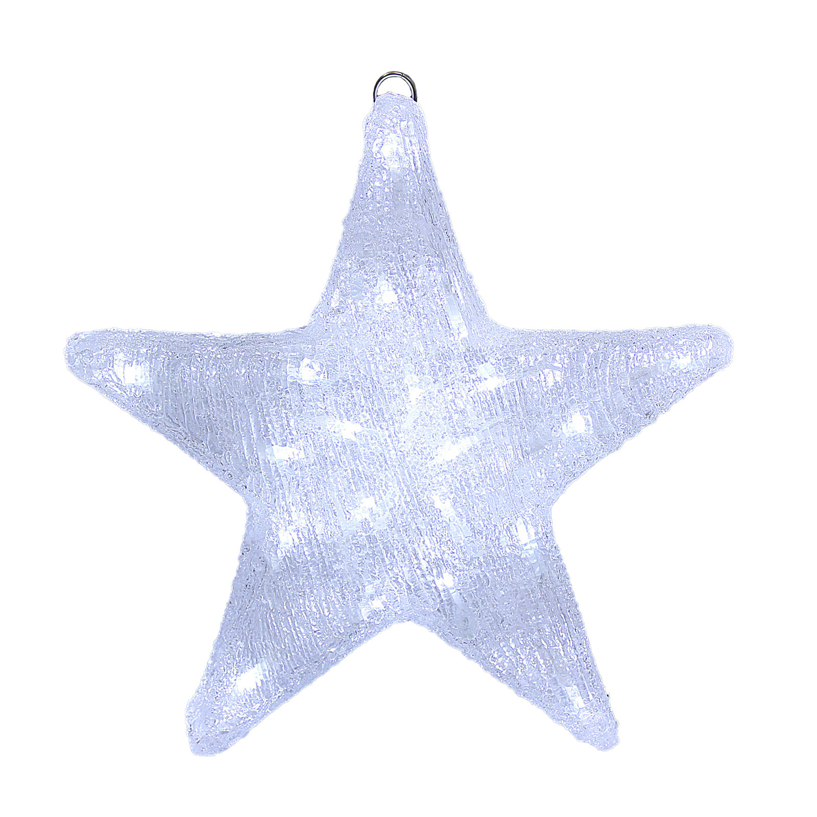 Etoile de Noël à LED | Blanc brillant | 30 x 5 x 30 cm | Pour l'intérieur et l'extérieur