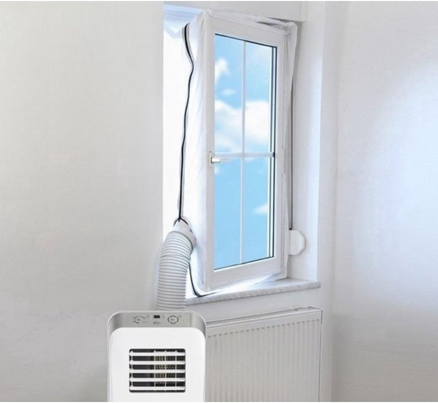 Calfeutrage fenêtres pour climatiseur mobile de 4 mètres - Kit de calfeutrage