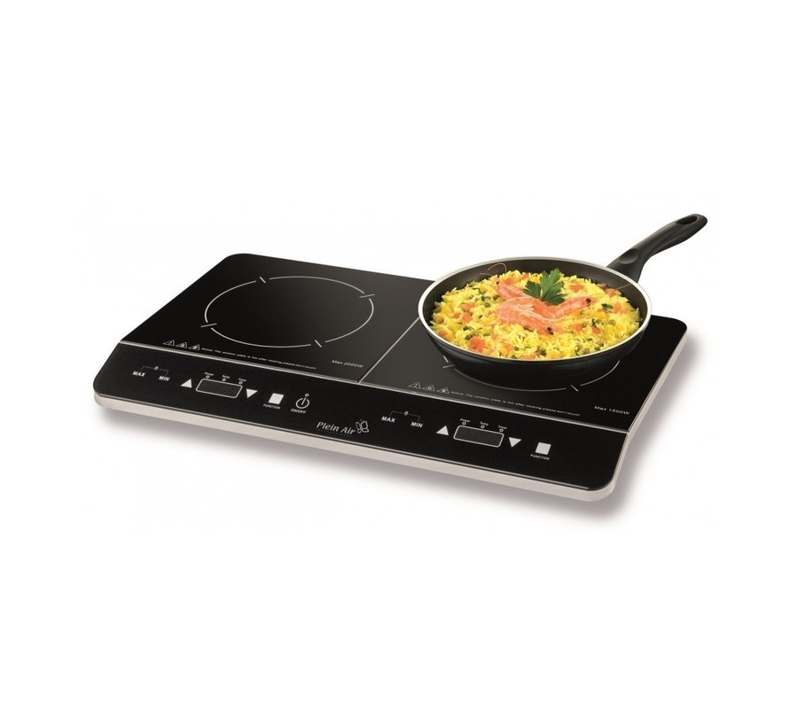 Plaque de cuisson à induction Kemper  - Portable - 2 feux - camping - cuisine -  3500W